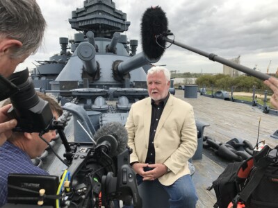 Jim Filming Drain The Oceans on USS Texas