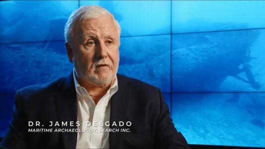 Jim Being Interviewed for the Drain the Oceans Episode on Bikini Atoll