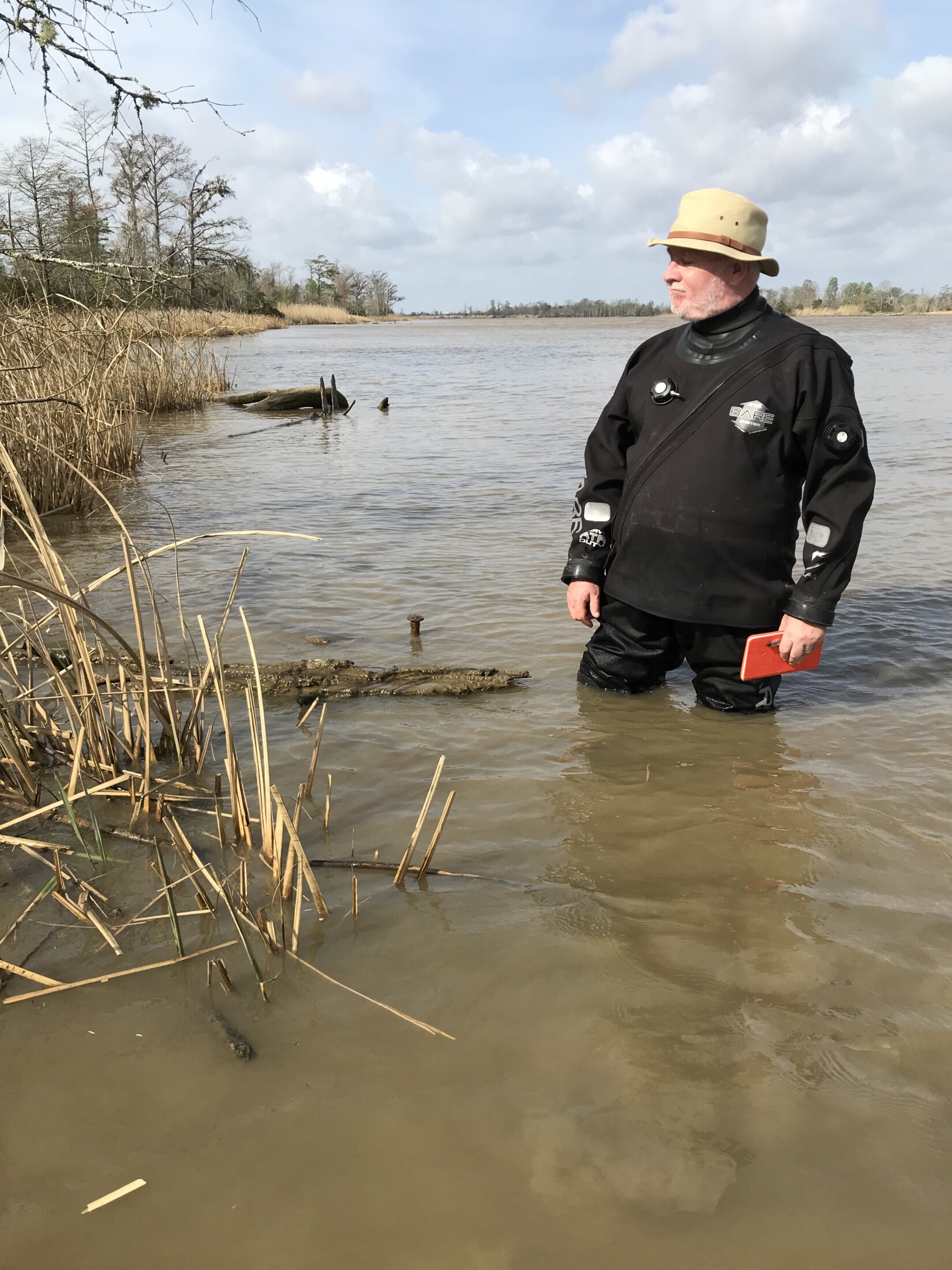 Jim at The First Wreck thought to be Clotilda Jim at The First Wreck thought to be Clotilda